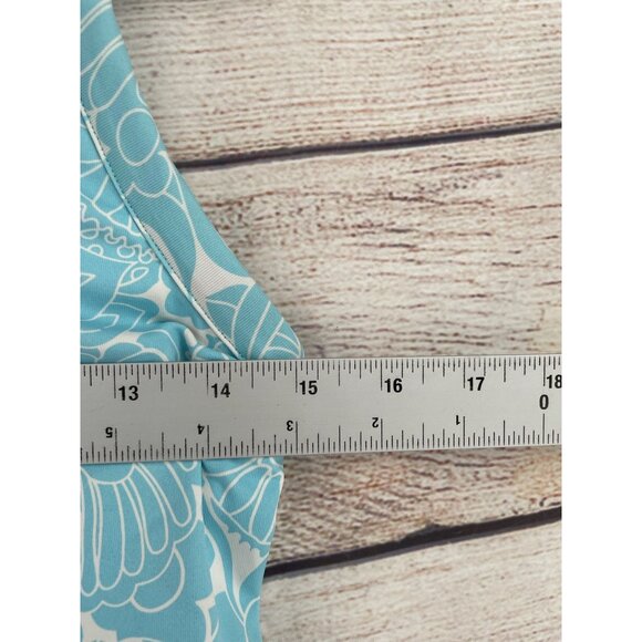 Title Nine Cirque De La Vie Performance‎ Dress Women's Small Blue Floral - Picture 6 of 7